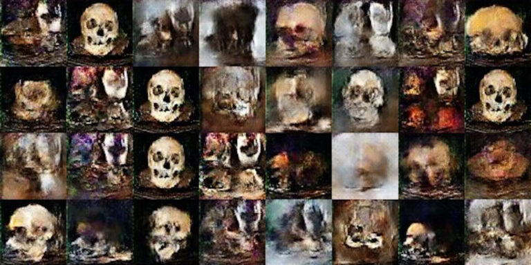 Imaginary Skulls by Deep Convolutional Generative Adversarial Networks 1 copy